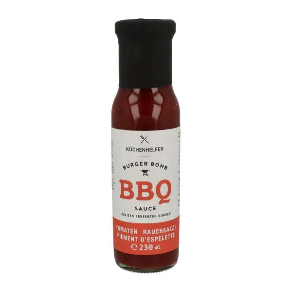 BBQ-Sauce Burger bomb "Rauchsalz & Piment D&#180;Espelette", 230 ml SALE MHD 28.09.2024